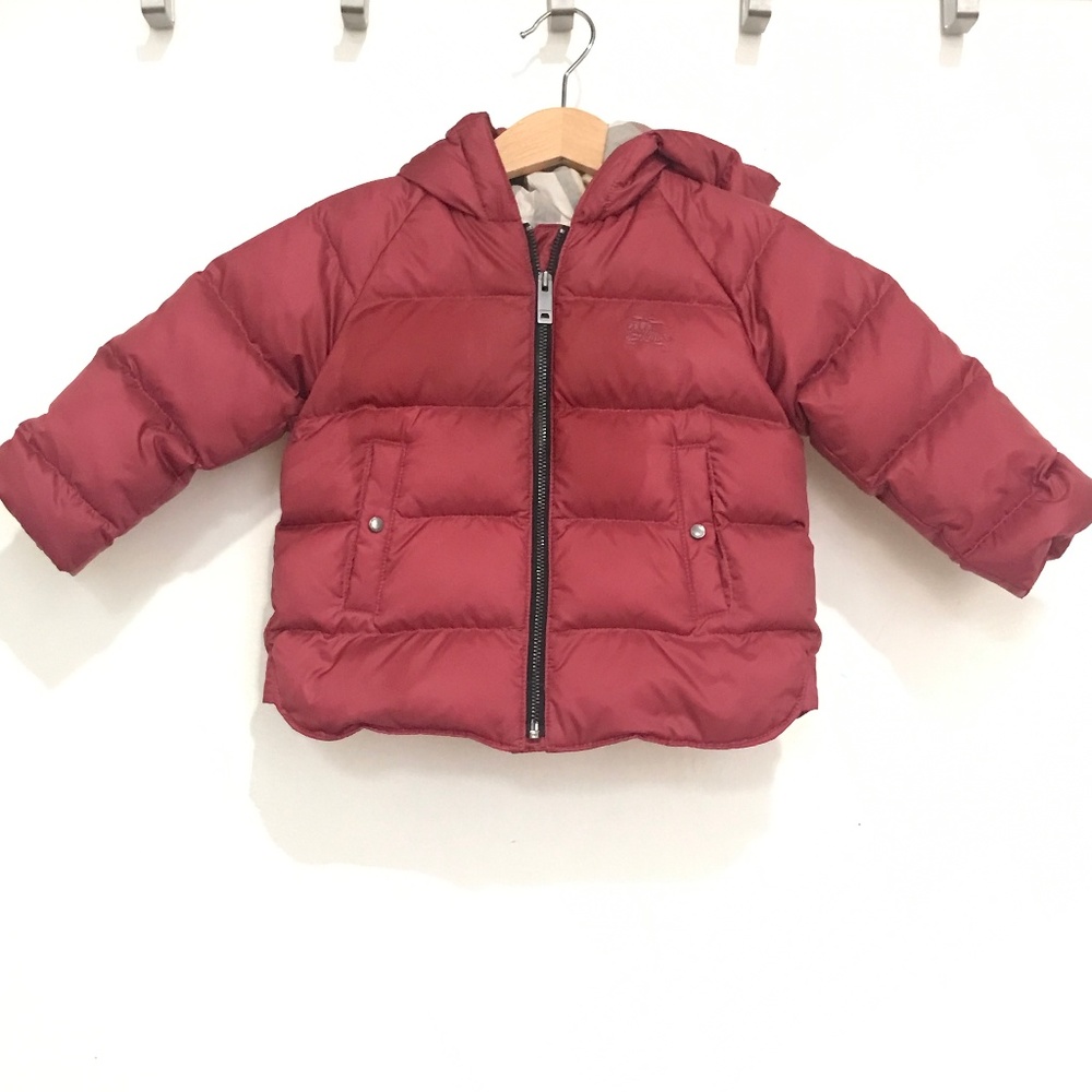 Burberry Baby Puffer Jacket in Crimson